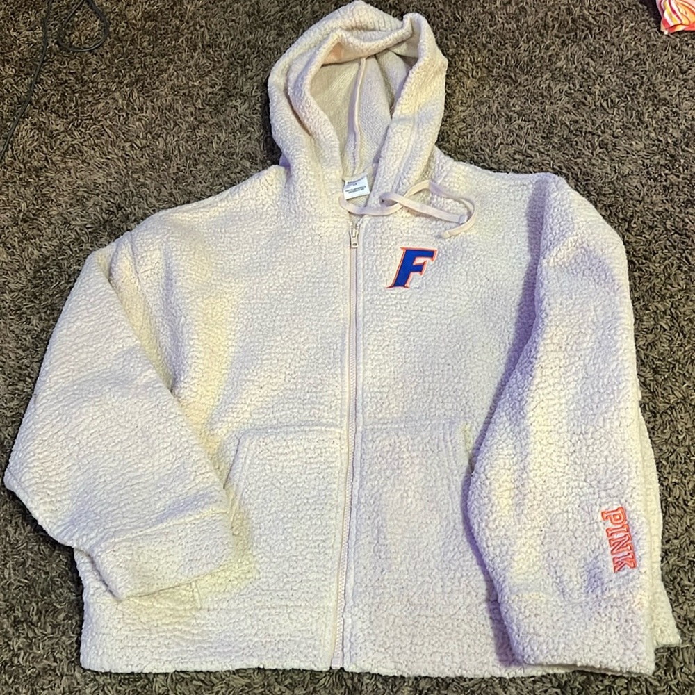 Large pink Florida zip up hoodie